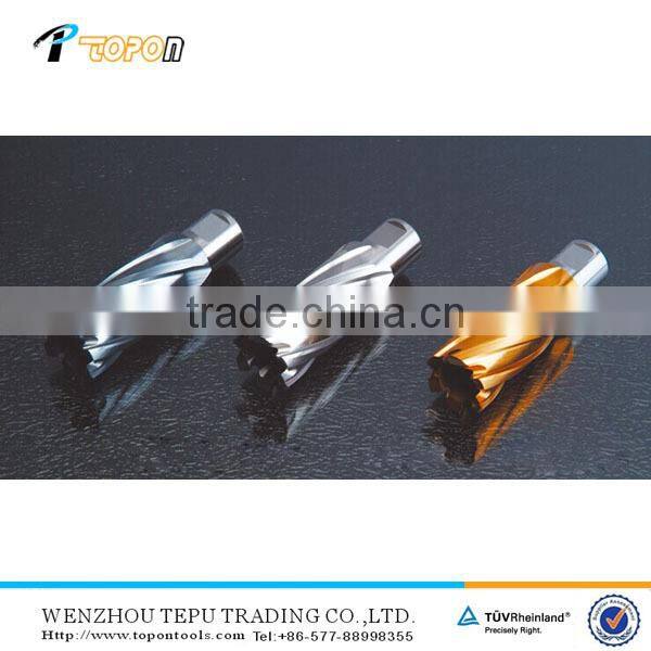 hss annular milling cutter with weldon shank for metal drilling