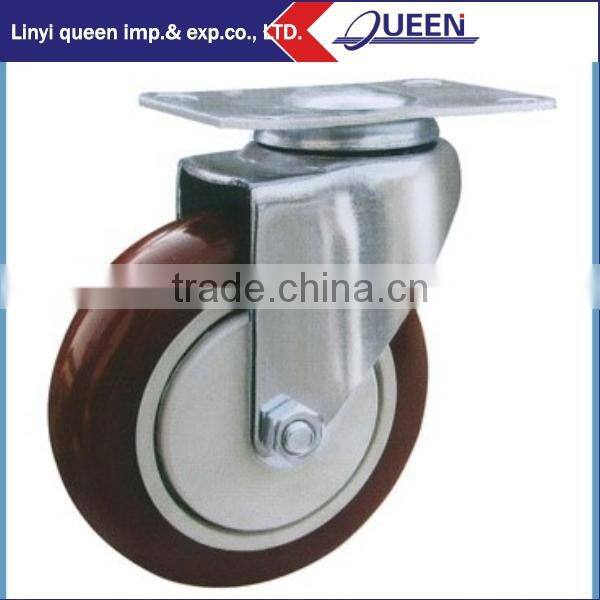 Mobile Scaffolding Caster Wheel ,PU Material Caster Wheel,white rubber caster wheel