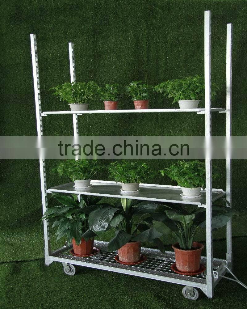 China supplier metal flower pot cart