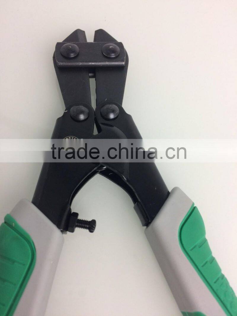 200mm black finished mini bolt cutters with dual colors design