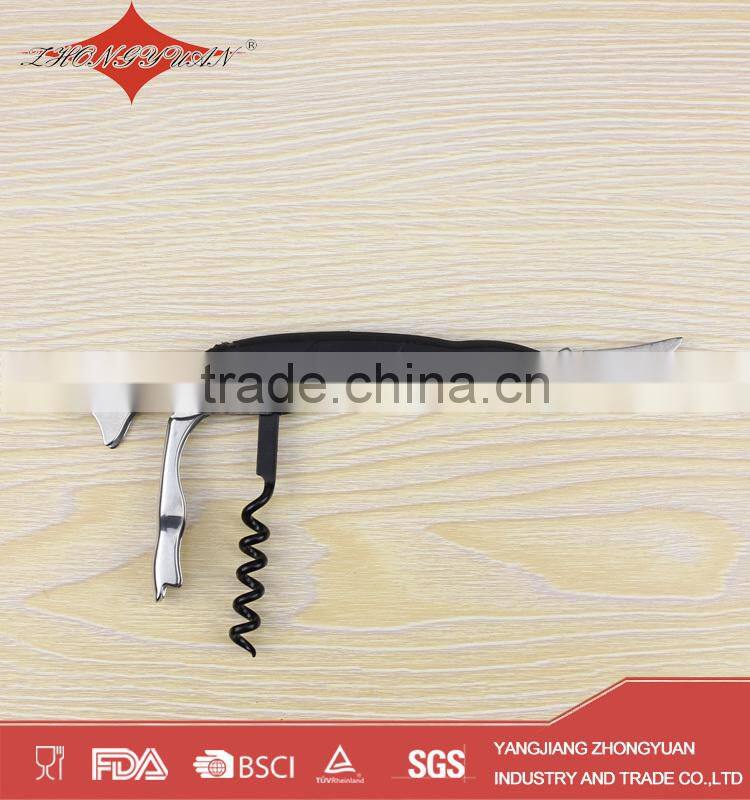2014 hot sale corkscrew wine opener with knife