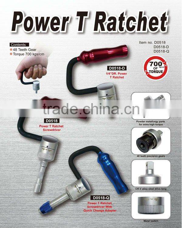 High Torque Powerful T Ratchet screwdriver