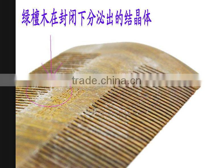 Both sides of wooden comb;comb