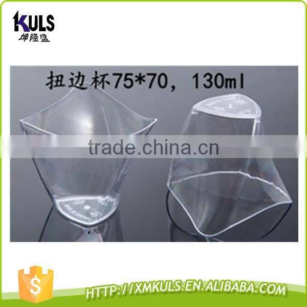 Food grade disposable dessert ice cream container plastic cup square round special shape dessert cups