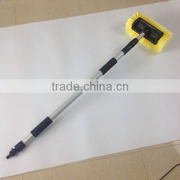 luxury bristle telescopic truck wash brush with 2 meter pole