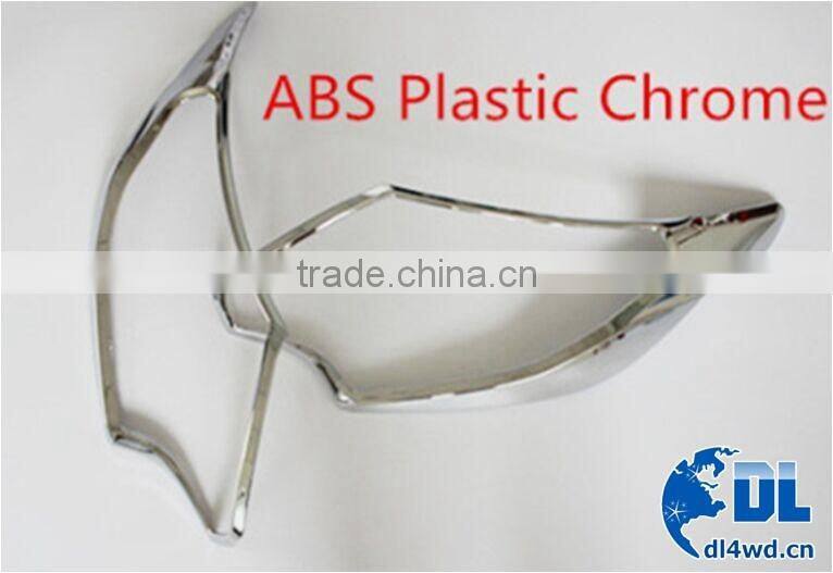 Chrome color tail lights cover for Mitsubishi Triton