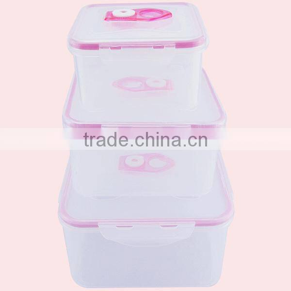 Square Take Away Airtight Plastic Food Container