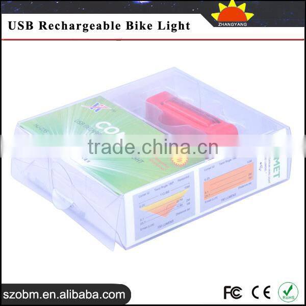 Trade Assurance Supplier HJ-035 COB LED Bicycle Front & Rear & Wheel Light 150 Lm 6 Mode USB Rechargeable Bike Light