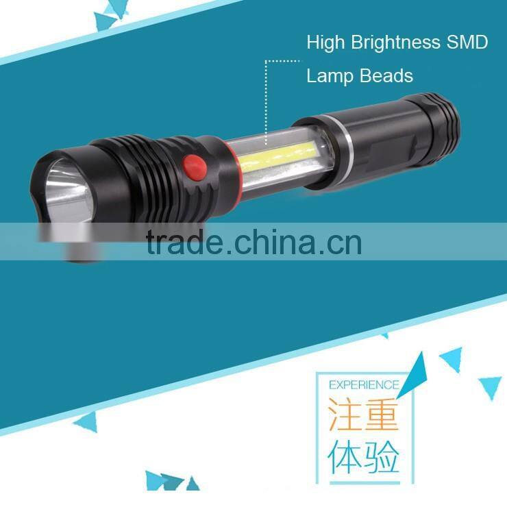 New Design Multifunction Led Flashlight,Extendable COB Work Light