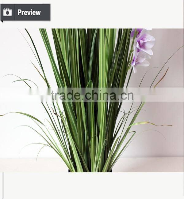 artificial onion grass and orchids for Christmas decoration artificial plant potted