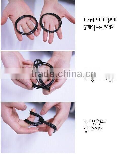 Popular hot sell 100% silicone hair bands