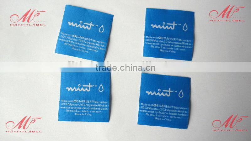 high quality customized garment labels printed label