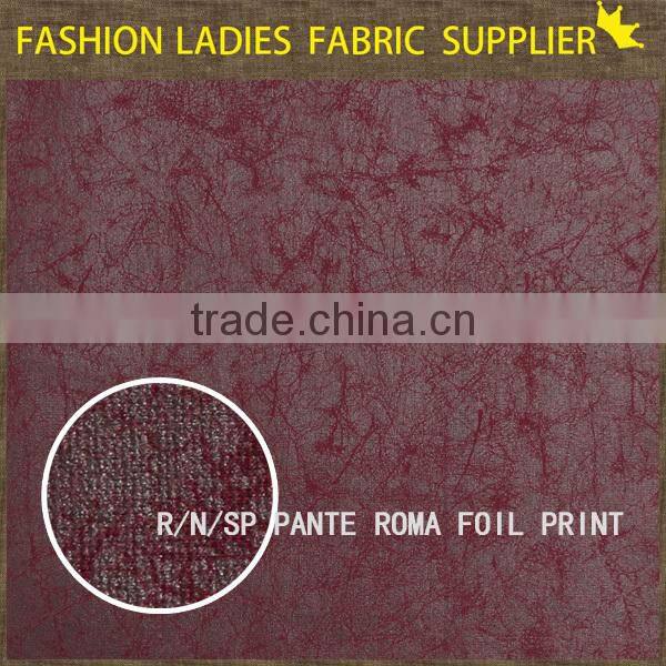 new fashion foil pante roma for trousers wholesale many stocks pante roma fabric