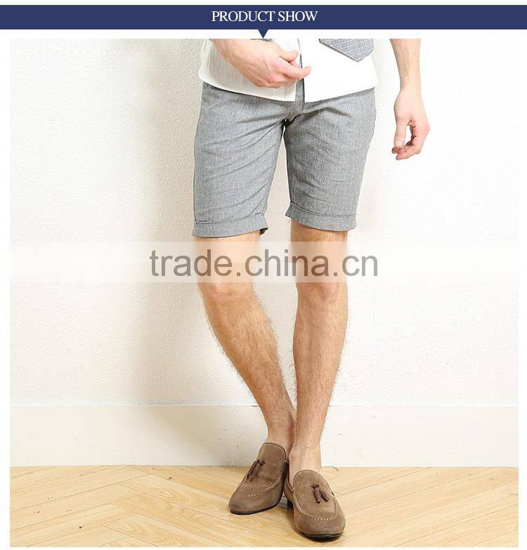 In summer men's shorts trend of Korean leisure five pants male slim all-match thin linen trousers customized order