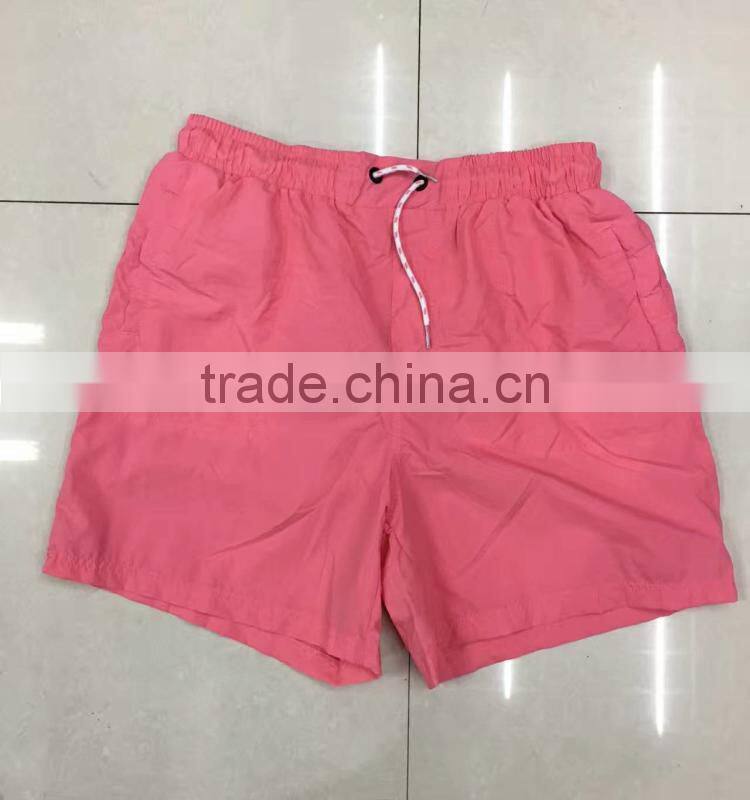 Stylish men 100%polyester beach shorts factory closeout