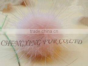 CX-F-01 Mink Fur Cute Ball Fashion Ring
