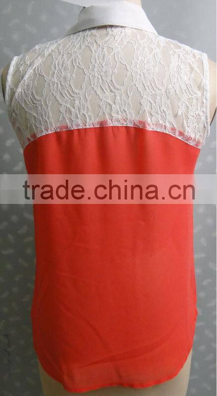 lady chiffon blouses elegant design