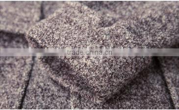 slim fit pure color wool men coat winter coat