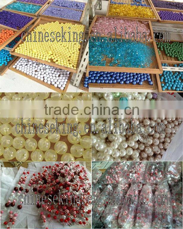 cute carton beads little girl necklace DIY beads children jewelry customized candy bead children necklace kids accessories