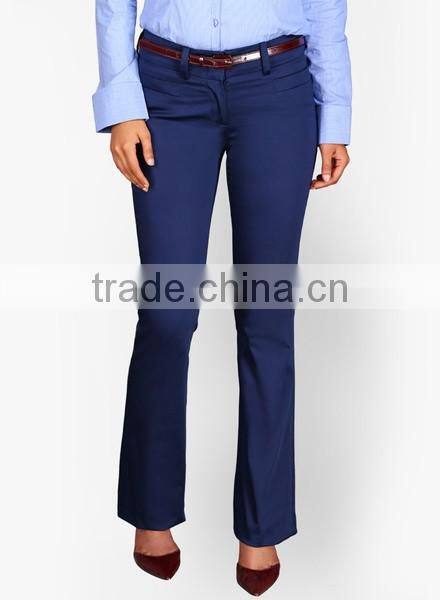 ladies chino pants,brand name women pants,flare chino pants