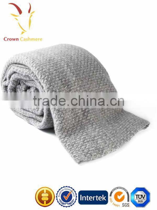 High Quality Kids Cashmere Wool Blended Infant Travel Blanket