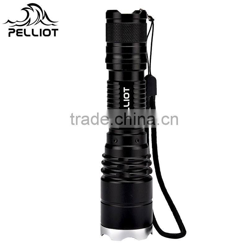 Zoomable Multifunctional Long Lasting Time Tactical Flashlight With Five Stalls