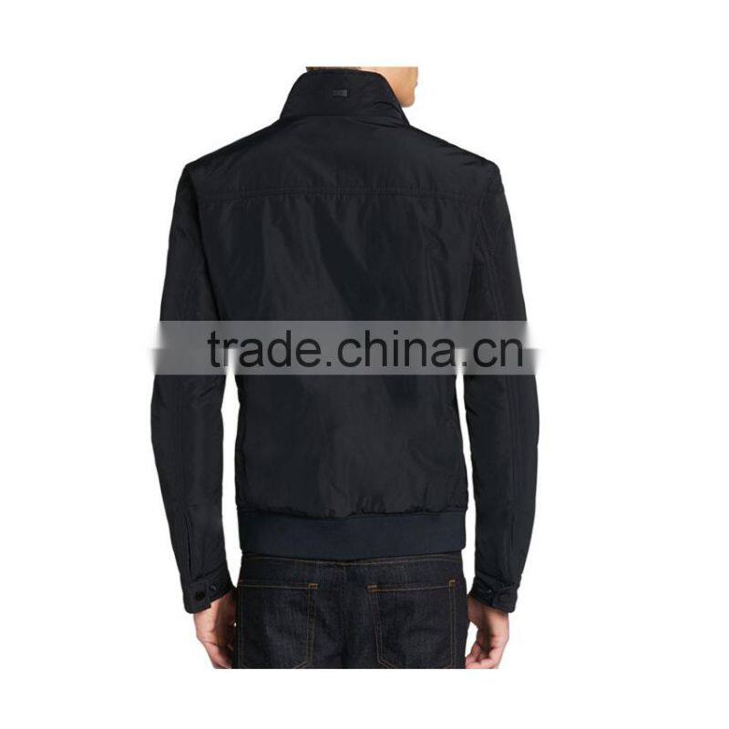 2016 cool design city jacket for man,shiny black jacket,men's clothing manufacture
