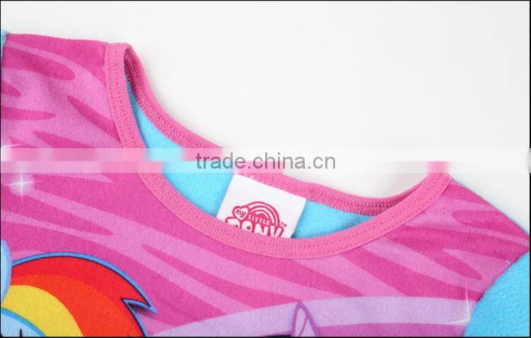 new design Autumn or Winter girls pajamas with sweatshirt and pant