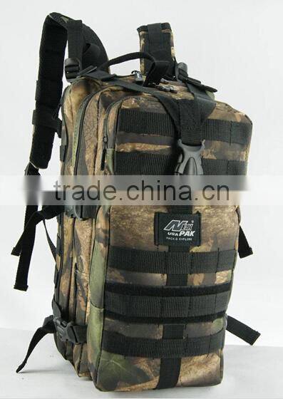 Outdoor adventure couple camo backpack/pink hiking hunting backpack