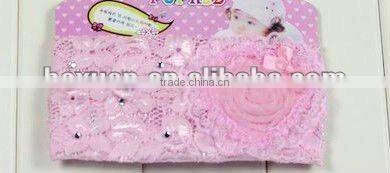 head flower hair band cute girls headwear baby sunflower with rhinestone children's hair band