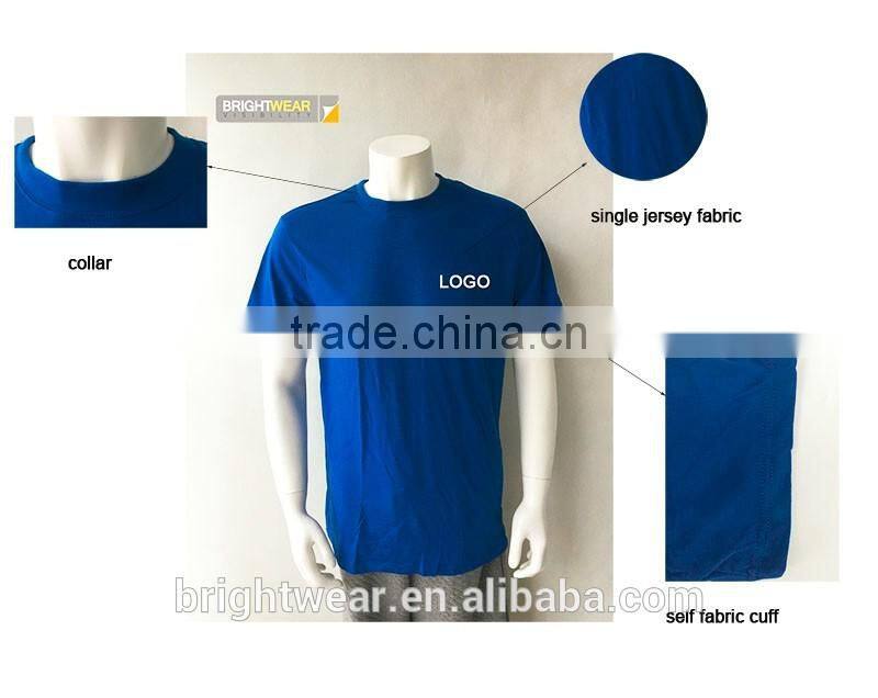 100% cotton single jersey short sleeve embroidery T-shirt