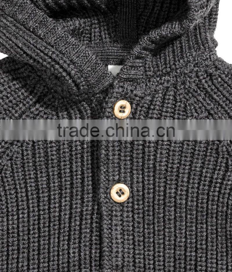 Soft wool round collar cardigan sweater for Children knitwear 2017