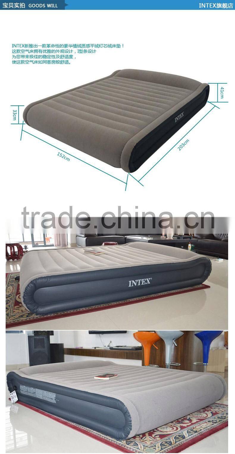 INTEX Inflatable Deluxe Mid Rise Pillow Rest Airbed