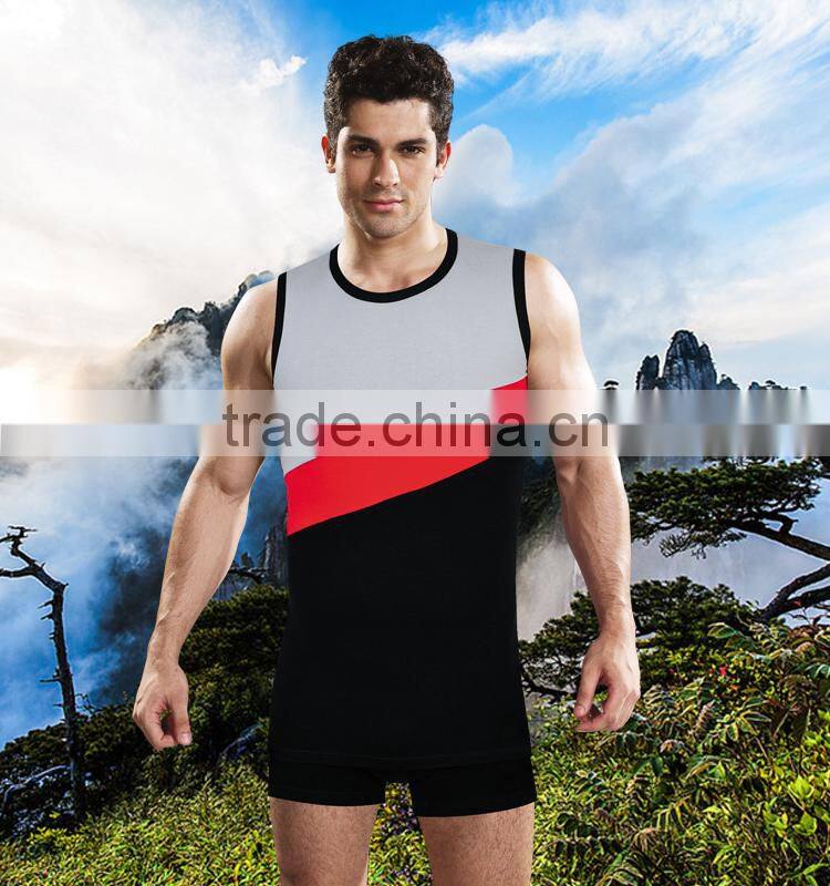 Mass supply new and promotional 95% cotton 5% spandex tank top