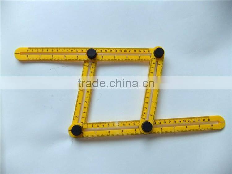 Plastic activity Folding Multi-Angle Measuring Ruler 5Cm Steel Angle Sliding Four Folding Ruler