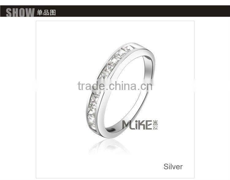 Crystal 925 Sterling silver ring M4003