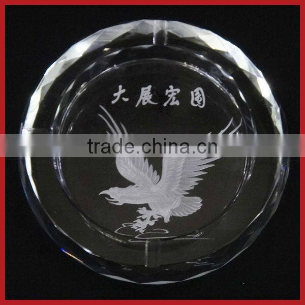 K9 High Quality Square Cut Crystal Ashtray,Engraved Crystal Ashtray For Father's Gift