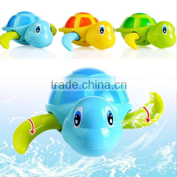 hot sale plastic baby bathing playing animal toys in the water swimming turtle toy