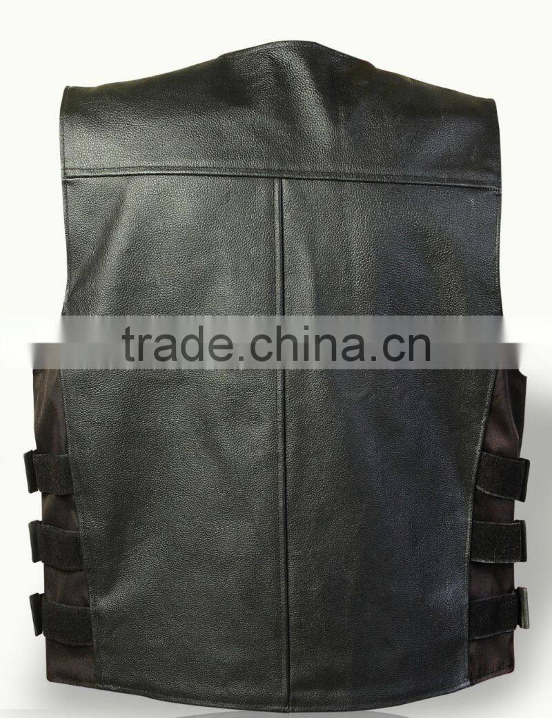 New Mens Top Quality A Grade Leather Style Waistcoat / VEST