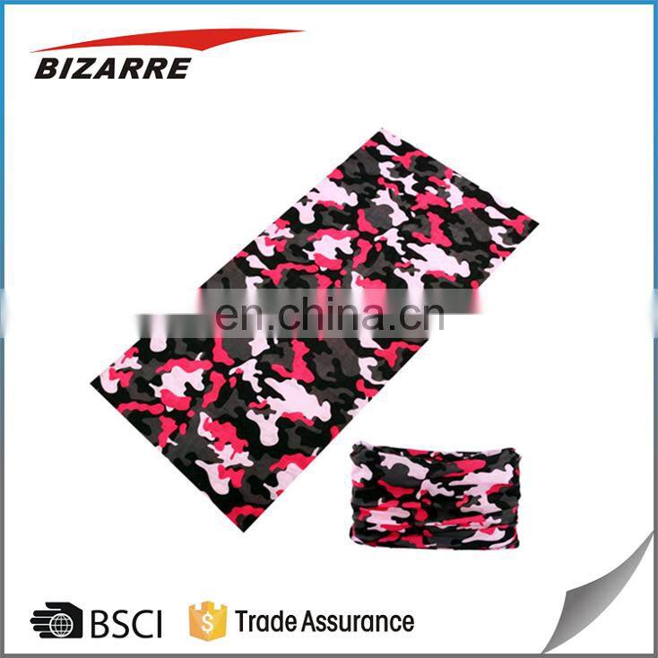 Latest design custom camo printed bandana with high elastic