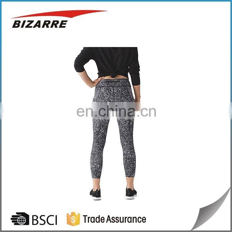 Women fashion poly/spandex dri fit mesh legging yoga pants