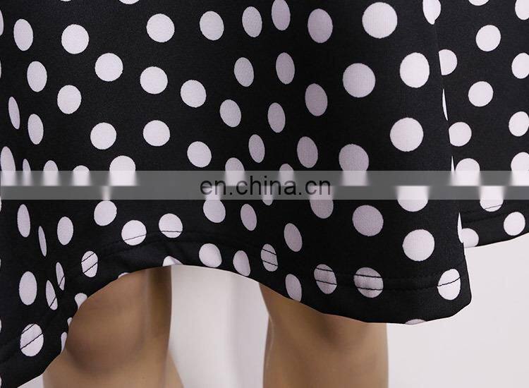 Wholesale Factory direct sale free patten white spot summer dress