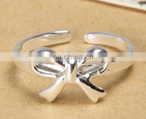 925 sterling silver crystal star finger ring