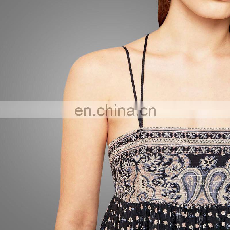 Boho chic pants Ethnic Fat Women Chiffon Sexy Sling Jumpsuit Plus Size Flared Jumpsuit Women