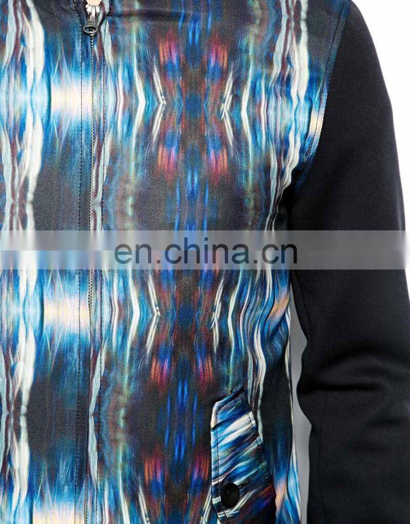 fashion flash Print/mens lapel jacket/clothing supplier china/wholesale lastest apparel model-sc259