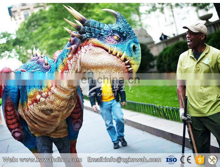 Attractive dragon puppet realistic animatronic dinosaur costume
