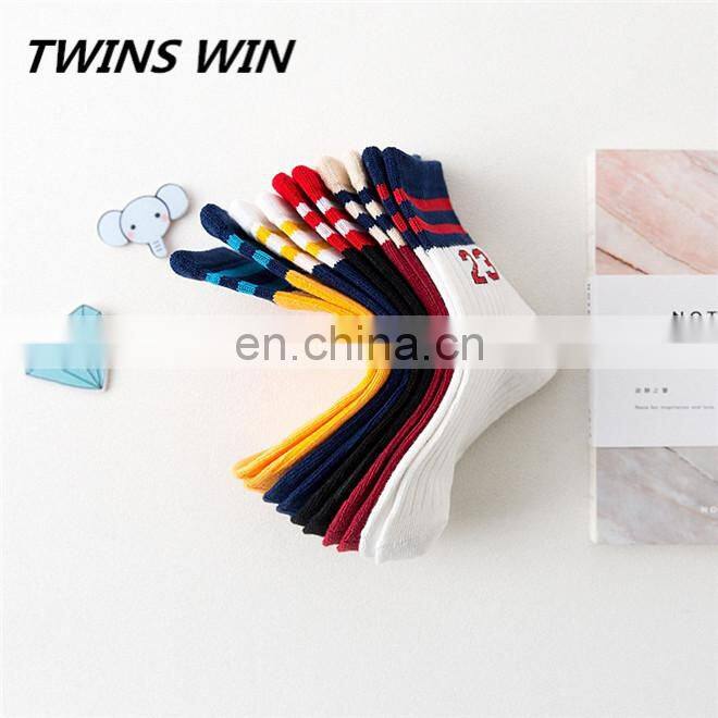 2018 china wholesale winter comfortable soft unisex children fashion cotton socks custom with logo