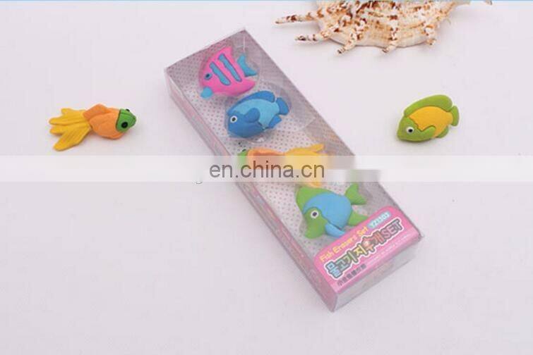 Fish Shaped Pencil Eraser Sea Animals
