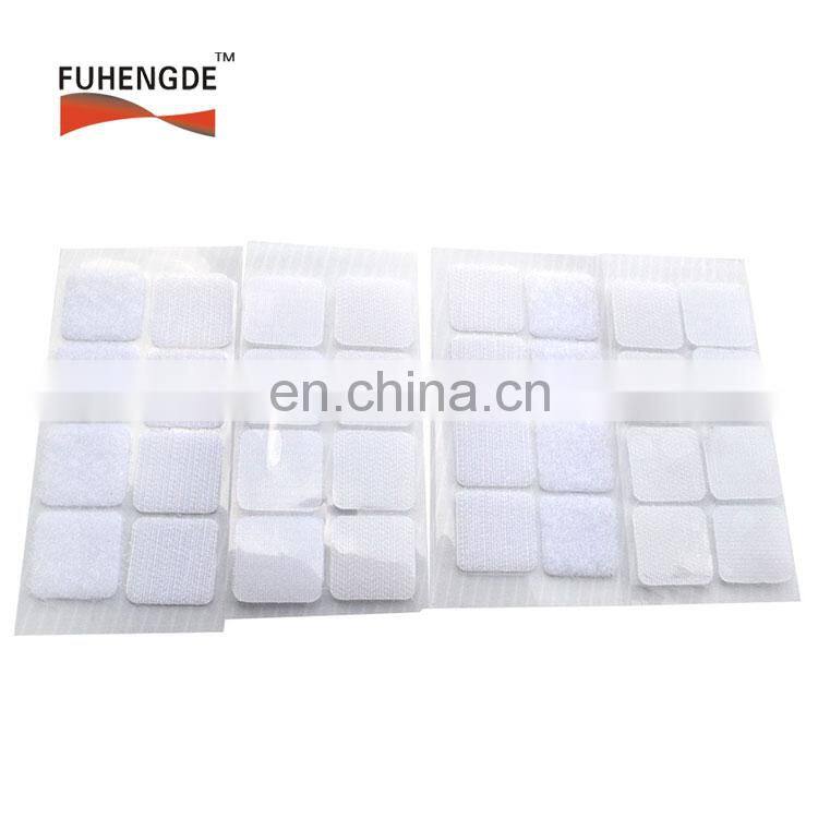 5/8'' 3/4'' 1'' 1.5'' Hook and Loop Squares Stick Pads Self Adhesive backing