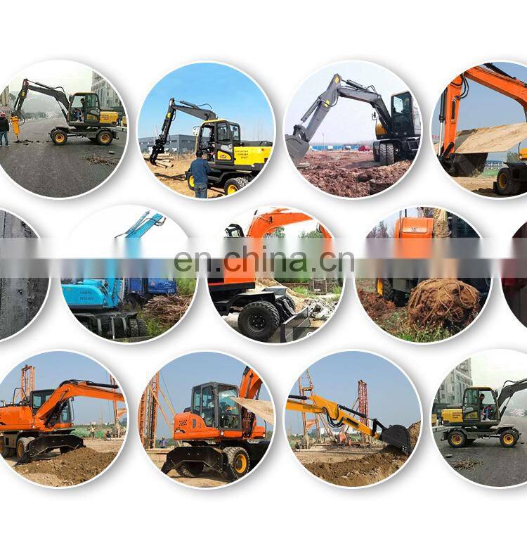 Engineering used 8 ton wheel excavator excavator for sale in dubai